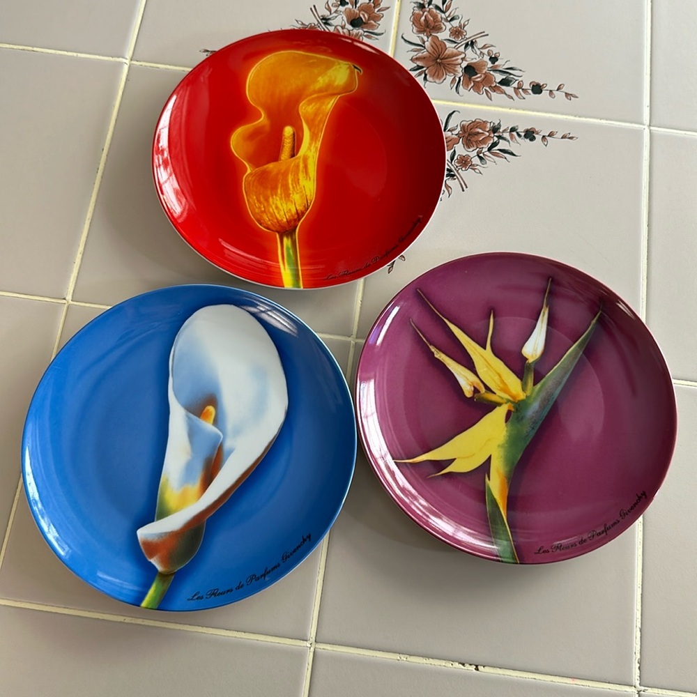 Givenchy Paris Flower Dinner Plates